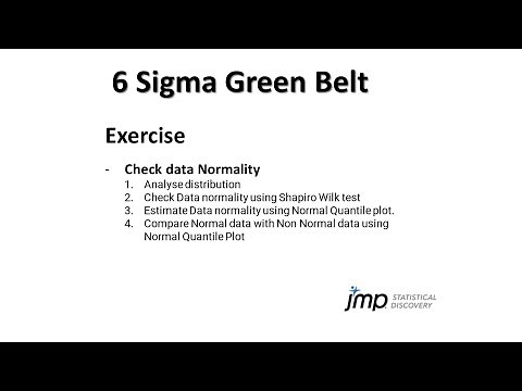 Check Data Normality check using JMP