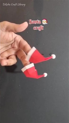 Santa fingerpuppets #santacraft #fingerpuppets #christmascraft #shorts #dikshacraftlibrary