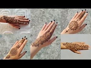 5 New stylish back hand mehndi design | Easy & simple mehndi design | Mehndi ka design | Mehndi