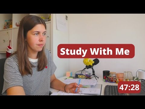LIVE 10 HOURS Study With Me (60 min study + 5 min break)