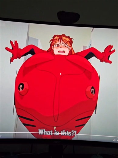 Evangelion Asuka inflation? This advances the plot though i think? #evangelion #nge #anitok #mediatok #anime