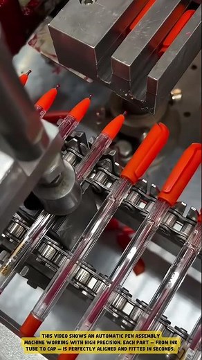 High Precision! 😱 Super Fast Automatic Pen Assembly Machine #machineinnovation