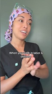 When you work in labor and delivery… #reels - - - #laboranddelivery #labor #birth #childbirth #birthplan #thirdtrimester #expecting #pregnant #pregnancy | Anna the Nurse