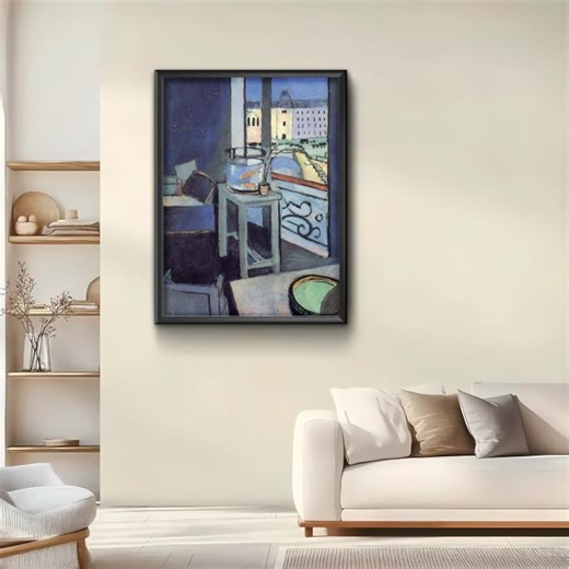 Interior With Goldfish by Henri Matisse, Blue Decor, Matisse Fish Bowl - Etsy UK