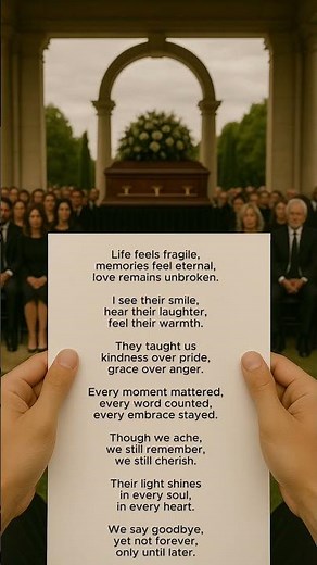Practice a Funeral Speech! #speech #speakingpractice #publicspeaking #speakingskills #funeral