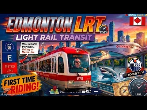 Touring Edmonton – 1st Time LRT - Metro Line 🚆 #edmonton #lrt #tour #travel