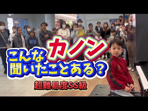 100万回再生！聞いたことのないカノンをストリートピアノで弾いてみた