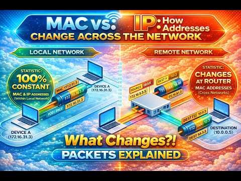 MAC vs IP – What Really Happens to Packets Across a Network