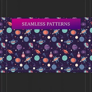 Galaxy Digital Paper Pack: Seamless Outer Space Patterns, Cosmic Night Sky Textures, Watercolor Universe Backgrounds, Astral Scrapbooking - Etsy