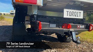 4.7K views · 42 reactions | Sound up!  Torqit's Single Exit 3.5" Performance Exhaust for the 79 Series Landcruiser doesn't just look good, it also adds grunt and a decent note to a vehicle fitted with a DPF. | Torqit | Facebook