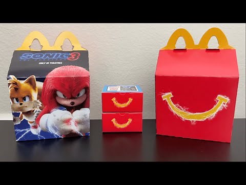 Opening NEW "Sonic 3" Happy Meal Toys!
