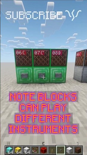 How to play DIFFERENT INSTRUMENTS with NOTE BLOCKS! | Redstone with PsiVolt #minecraft #redstone