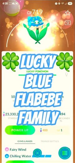 🍀LUCKY Blue Flabebe Family! (Floette, Florges) Pokemon Go! #pokemon #pokemongo #pokémongo