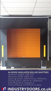 Insulated High Speed Loading Bay Roller Shutter