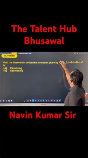 Increasing and Decreasing Functions | Complete Concept for JEE #cbsemaths #maths #mathproblems