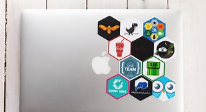 Hexagon stickers | Sticker Mule