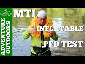 MTI Fluid 2.0 Inflatable Belt Pack PFD Review ~ In Water Inflation Test
