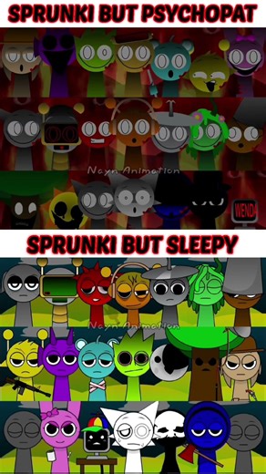 SPRUNKI BUT PSYCHOPAT vs SPRUNKI BUT SLEEPY #sprunki #gameplay #games #roblox