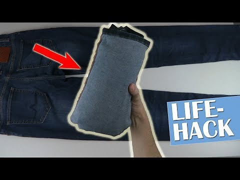 How to fold trousers correctly - Lifehack | Instructions