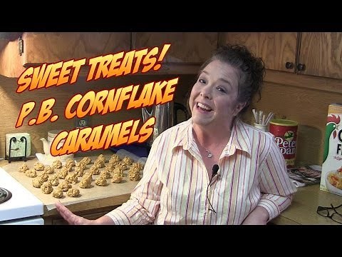 Make Delicious Peanut Butter Cornflake Caramel Treats! Easy No Bake Recipe!