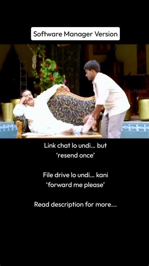 Dashboard undi… kani ‘can someone share screen?’ antaadu Report mail lo undi… but ‘brief ga cheppu’