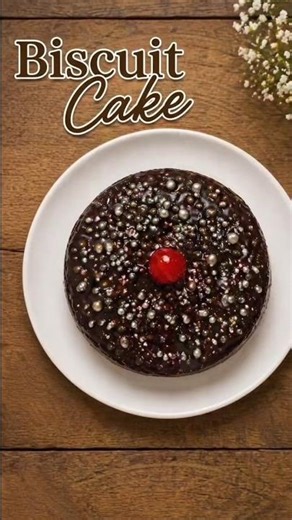 Easy Chocolate Biscuit Cake at Home #ytshorts #shortsfeed #recipe #food #cooking #cake #biscuitcake