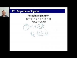 Saxon Math - Pre-Algebra 1/2: 3rd Edition (Lesson 87) - Commutative, Associative Properties