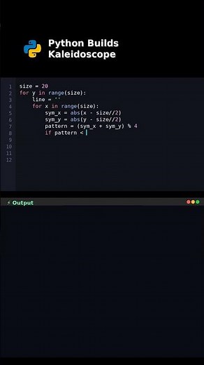 Python Builds Kaleidoscope #pythonvisualart