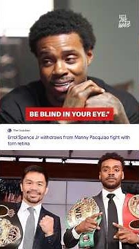 If Errol Spence fought Pacquiao, one shot to the eye could've left him permanently blind 🤯