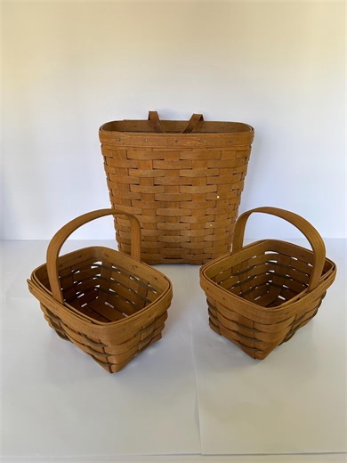 Vintage Longaberger Baskets – Classic Woven Wood Baskets - Etsy