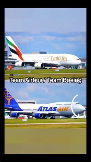 Team Aibus or Team Boeing ✈️ #Airbus #Boeing #EmiratesAirlines #AtlasAir #Viral