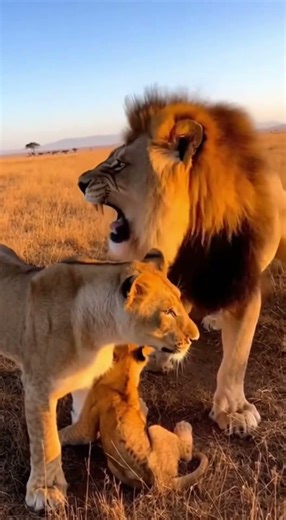 Lion Mom BLOCKS Dad from Disciplining Cub 🦁⚡
