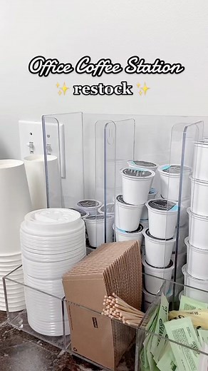 We’re back with the Office Restocks ✨ #restock #cleaning #coffeerestock #officerestock