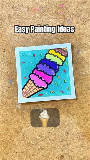Under 5 minutes = this cute?! 😳 #simplepaintings #paintingforbeginners