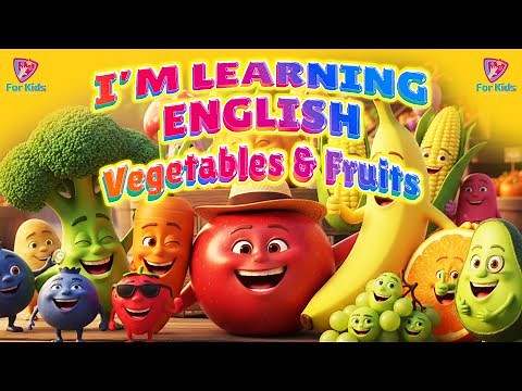 Learn Fruits and Vegetables for Children | Fun Cartoon Animation & Song
