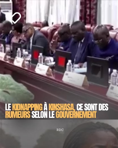 🤍 AU CŒUR DE L’INFO 🇨🇩 Selon le gouvernement de la République démocratique du Congo, le phénomène de kidnapping signalé à Kinshasa relèverait davantage de rumeurs que d’une réalité. Les autorités affirment qu’après vérification, plusieurs cas relayés sur les réseaux sociaux se sont révélés infondés. Le gouvernement met ainsi en garde toute personne qui tenterait de diffuser de fausses alertes ou de monter ce type d’informations, rappelant que cela peut créer la panique au sein de la populatio