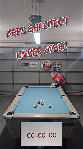 6 Reds Shootout Insane Speed Pool Challenge
