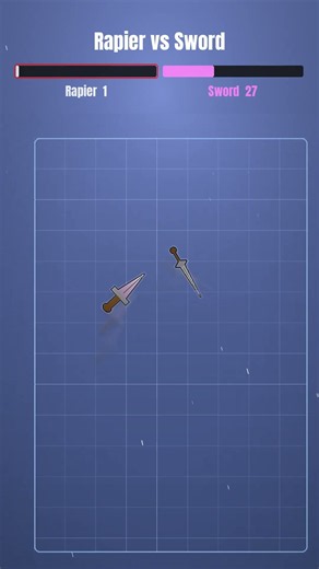 Rapier vs Sword! Weapon Ball Fight