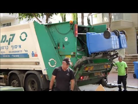 🚚 Garbage Truck Lifting and Compresing Garbage 🚚 Garbage Truck Central
