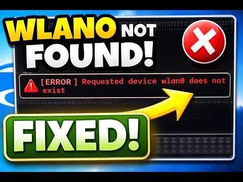 Kali Linux wlan0 Not Found? FIX in 2 Minutes (2026)