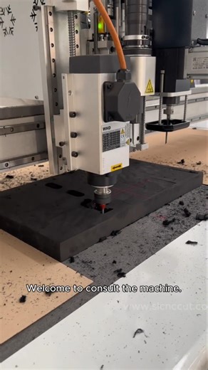 CNC EVA Foam Cutting Machine with Oscillating Knife tool#cnc #cncmachine