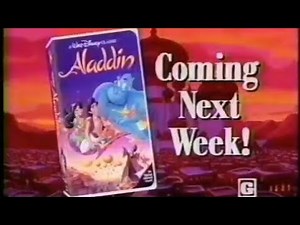 Aladdin vhs commercial 1993
