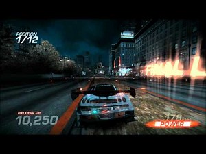 Ridge Racer Unbounded race using Ridge Racer 7 DLC car