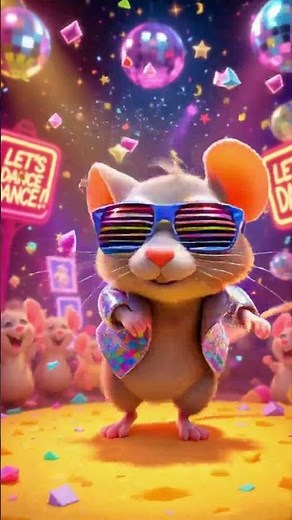 🧀😂 Funny Dancing Rat Singing “La La Squeak Squeak Yeah!” | Cute & Hilarious Cartoon Video 2025