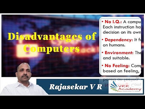 Disadvantages of Computers