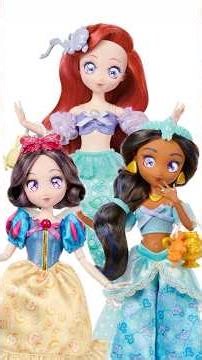 KAWAII!🥺 NEW Disney Princess MANGA ANIME Dolls!🎀👑🍵 #dolls #disney #disneyprincess #manga #anime