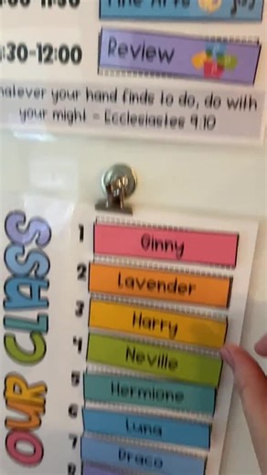 Classical Conversations Class Schedule, Presentation Name Order, Subject Headers for Tutor Board | *EDITABLE* Canva Template Included - Etsy