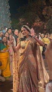Radhika Merchant captivates all with her stunning bridal entry, a moment that truly steals hearts! #RadhikaMerchant #AnantAmbani #PreWedding | TIMES NOW