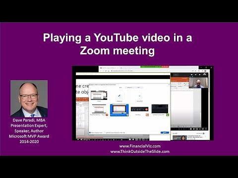 Playing a YouTube video in a Zoom meeting