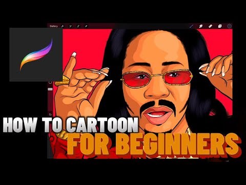 HOW TO CARTOON STEP BY STEP FOR BEGINNERS (PROCREATE)